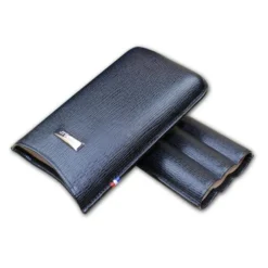ST Dupont Cigar Leather Case - Up To 52 Ring Gauge Size - Fits 3 Cigars