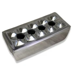 Aluminium 6 Position Square Cigar Ashtray