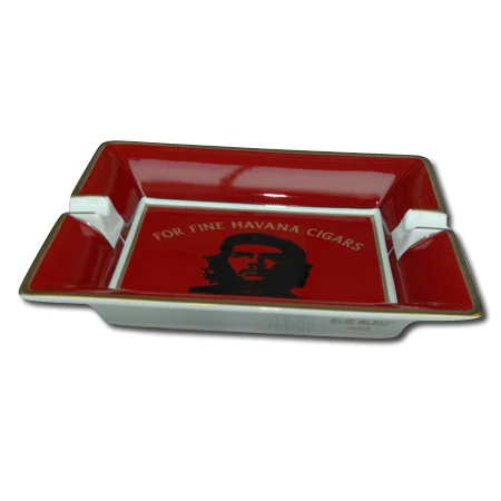 Elie Bleu Porcelain Cigar Ashtray - Che Red 1 Elie Bleu Porcelain Cigar Ashtray - Che Red
