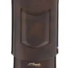 ST Dupont Atelier CL Leather Cigar Case - Brown - Holds 3 Cigars