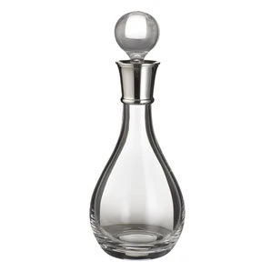 Classic Crystal Wine Decanter -Cigar World Shop sterling silver wine decanter